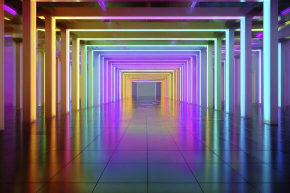 Download Neon Tunnel Background Wallpaper - Neon tunnel Collection