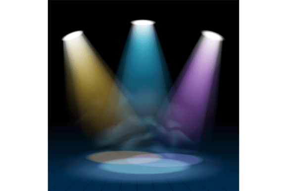 Download Color Stage Light Mockup. Realistic Show - Light mockup Collection