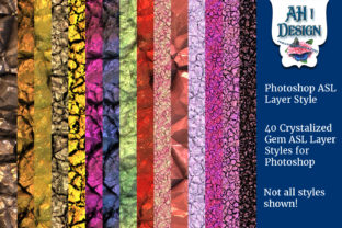 Download Crystal Gem Photoshop ASL Layer Styles - Style Collection