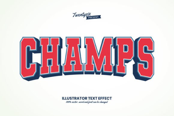 Download Champ - Sport Varsity Text Style Effect - Style Collection