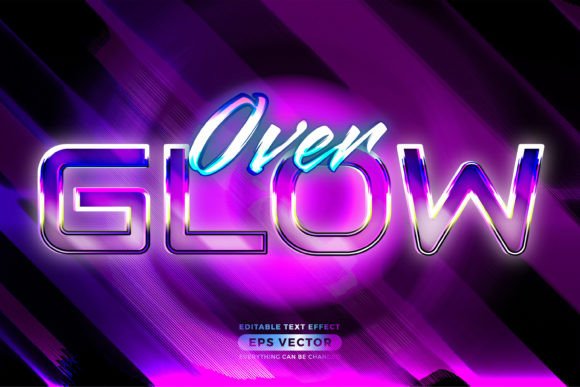 Download Over Glow Editable Text Style Effect - Style Collection