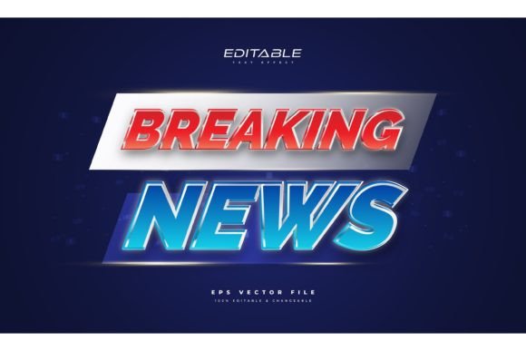 Download Breaking News Text Style in Glow Effect - Style Collection
