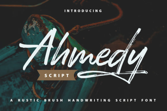 Download Ahmedy | Rustic Brush Handwriting Script - Writing Collection