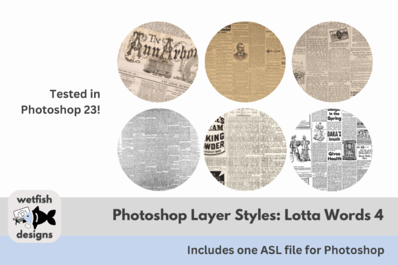 Download Lotta Words Photoshop Layer Styles 4 - Style Collection