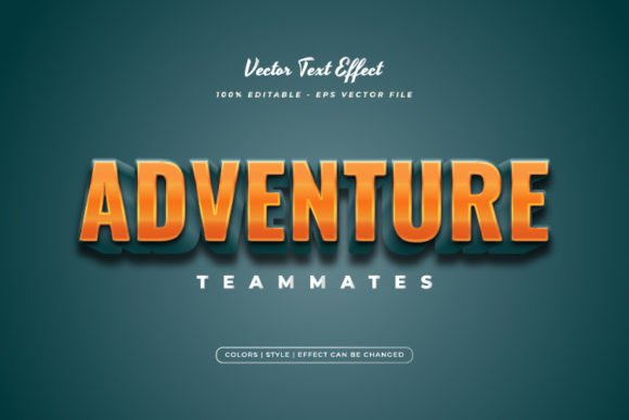 Download 3D Bold Adventure Text Style Effect - Style Collection