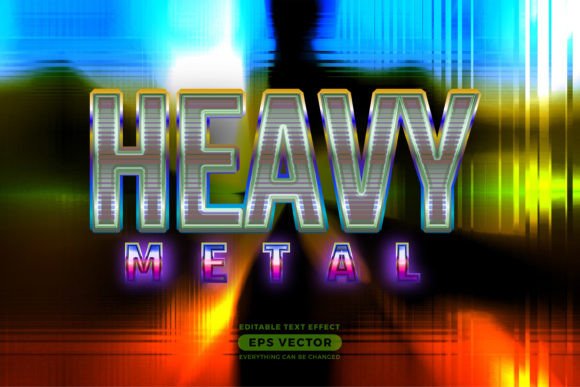 Download Heavy Metal Editable Text Style Effect - Style Collection