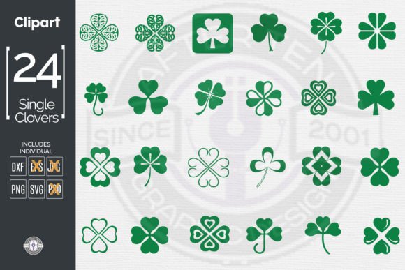 Download Individual Styled Clover Designs - Individual Collection