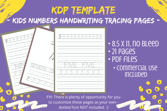 Download KDP Handwriting Numbers Practice Pages - Writing Collection