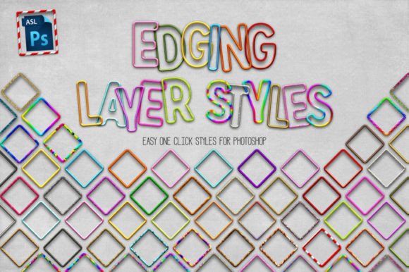 Download Edging Photoshop Layer Styles - Style Collection