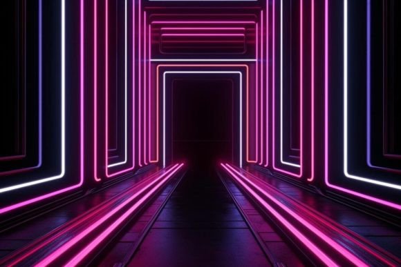 Download Neon Tunnel Neon Background - Neon tunnel Collection