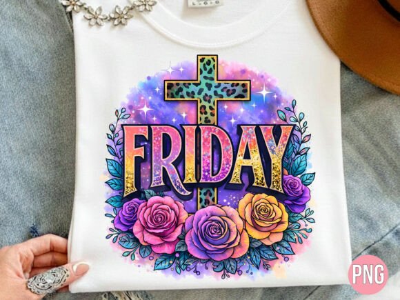 Download Friday Leopard Print Cross Floral Rose - Premium Bundle